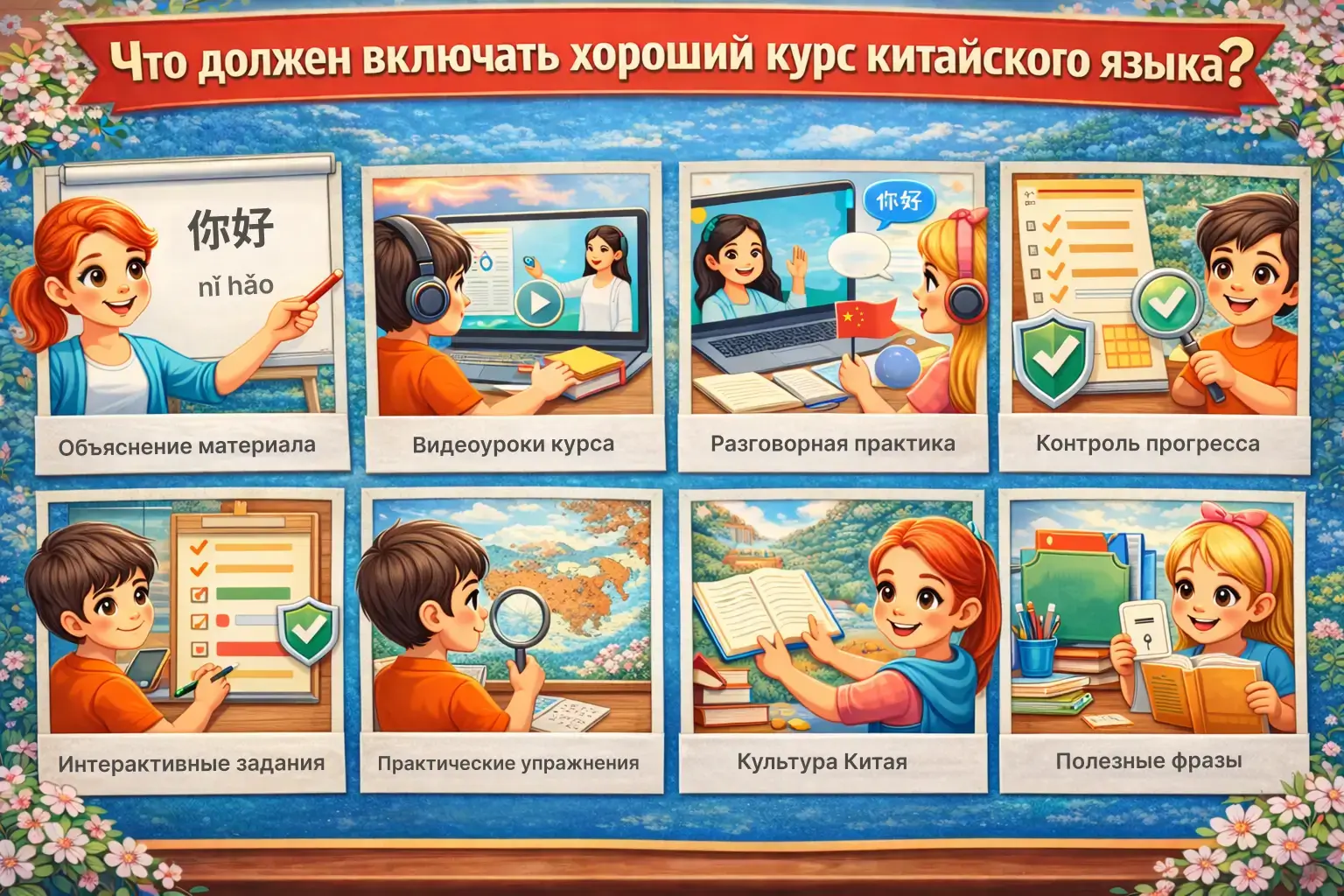 Что должен включать хороший курс китайского языка: 7 обязательных элементов обучения