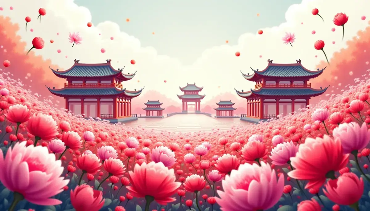 Фестиваль пионов в Китае