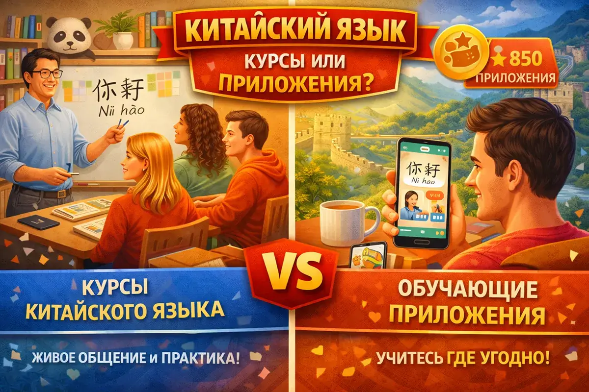 Курсы китайского языка или приложения: что эффективнее