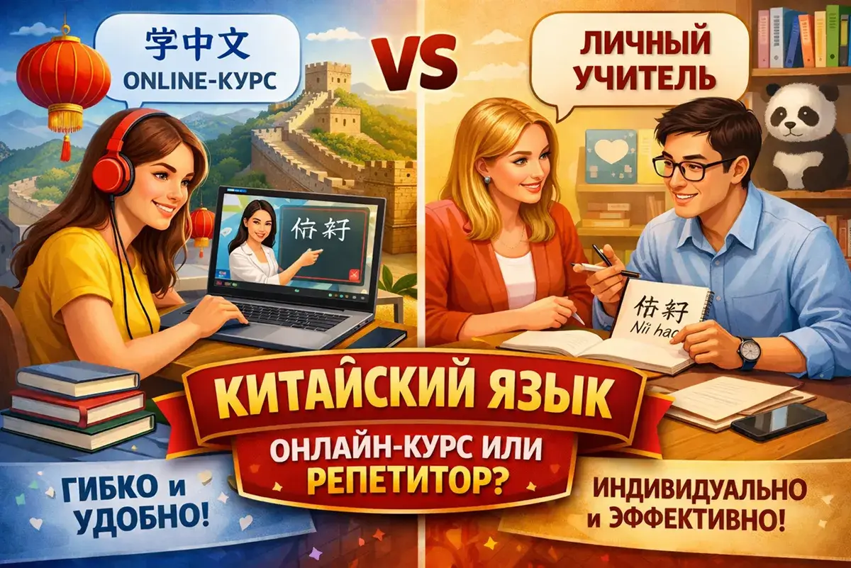 Онлайн курс китайского языка или репетитор: что лучше