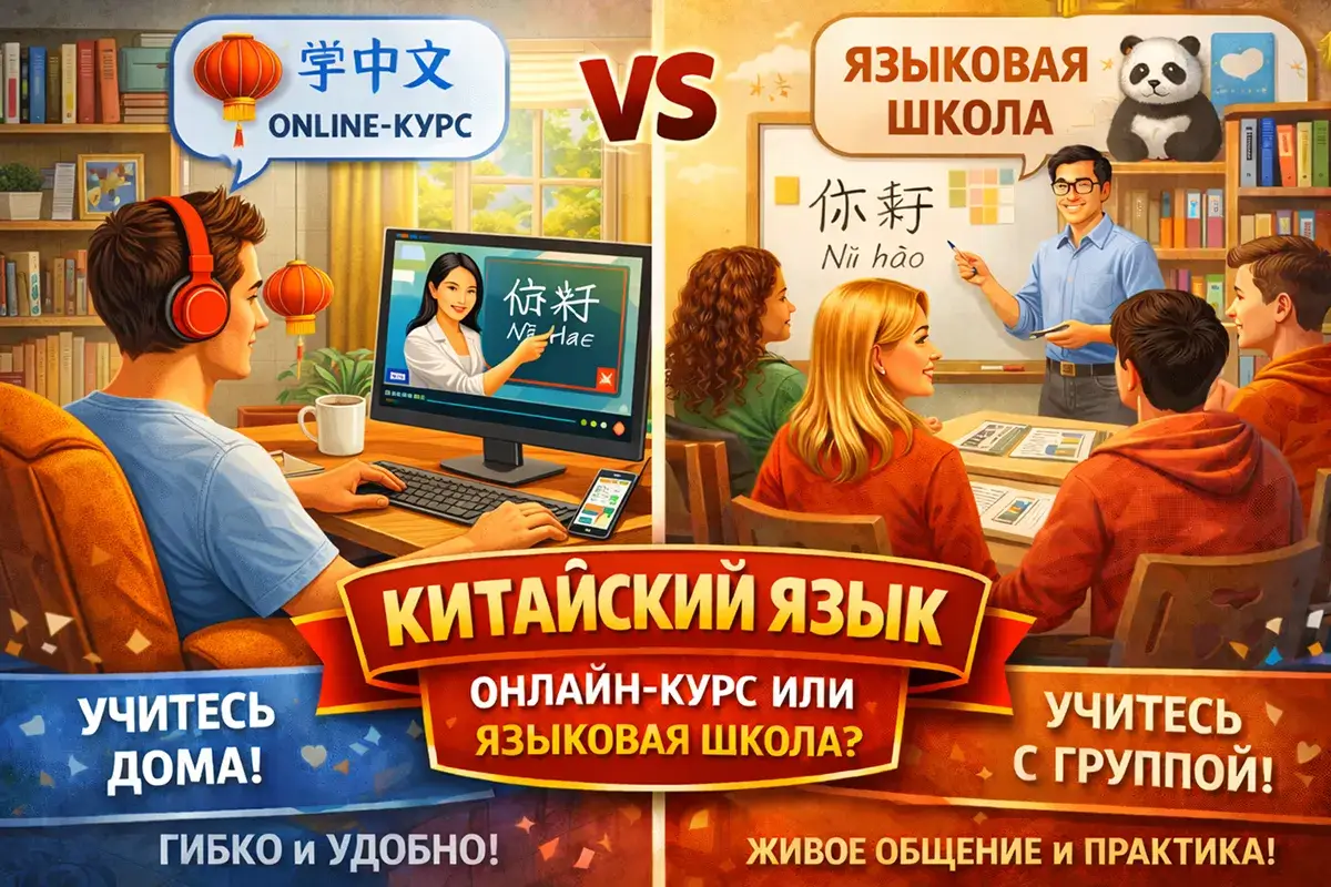 Онлайн-курс китайского языка или языковая школа: что выбрать