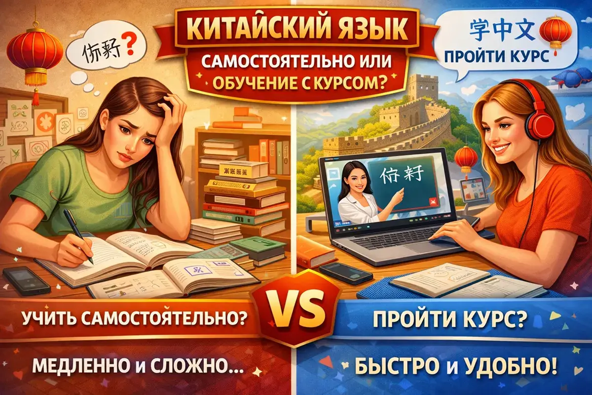 Самостоятельно учить китайский или пройти курс