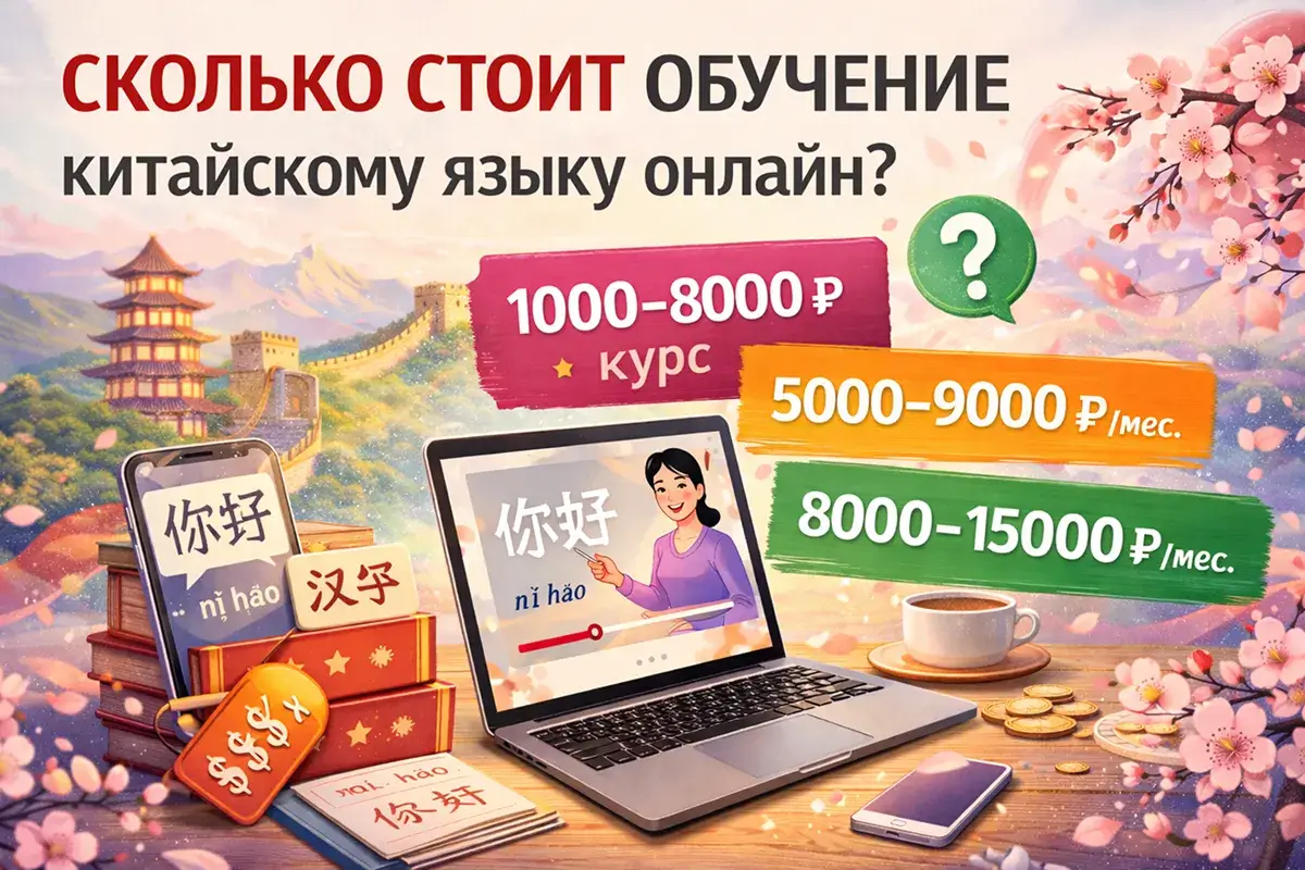 Сколько стоит обучение китайскому языку онлайн